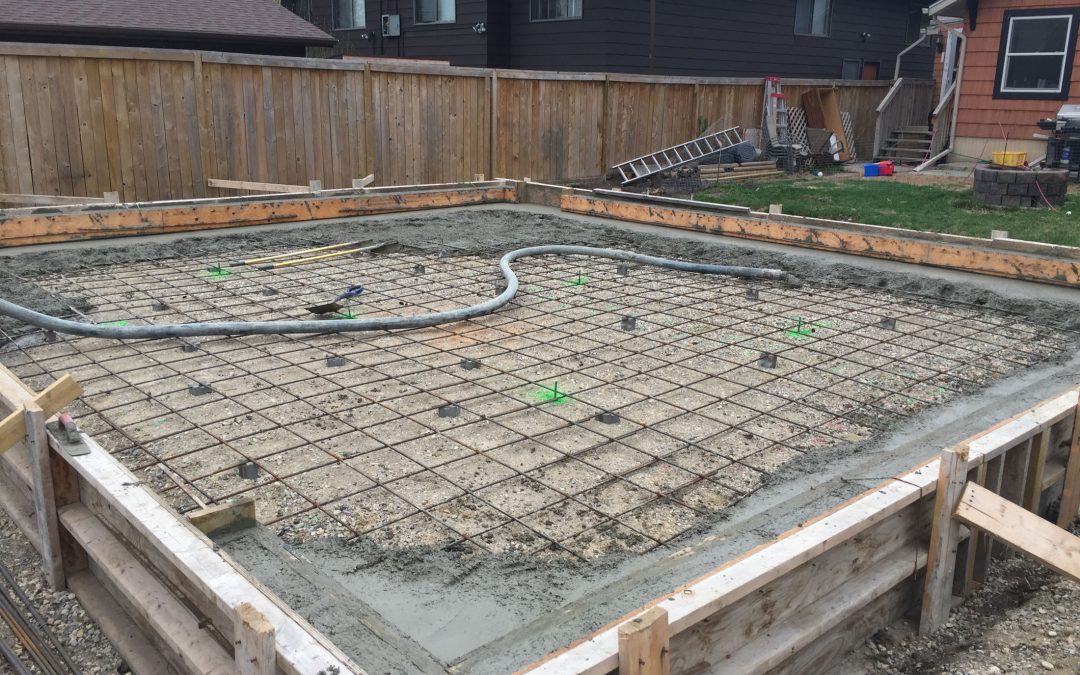 20 Ave Garage Slab on Grade